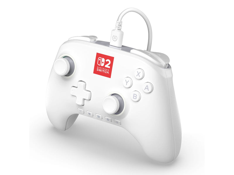 PowerA Advantage Wired Controller for Nintendo Switch 2 with Lumectra - White