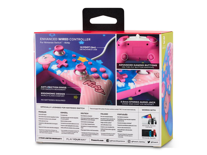 PowerA Enhanced Wired Controller for Nintendo Switch - Kirby - Wired Controller - Nintendo Switch
