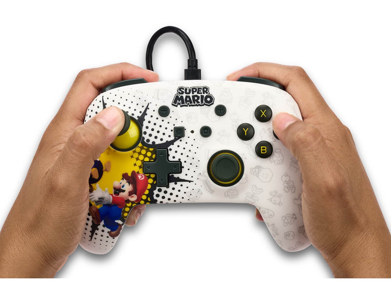 PowerA Enhanced Wired Controller for Nintendo Switch - Mario Bob-omb Blast - Wired Controller - Nintendo Switch