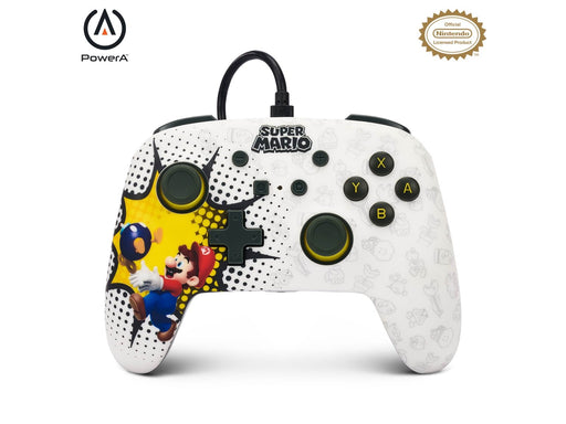 PowerA Enhanced Wired Controller for Nintendo Switch - Mario Bob-omb Blast - Wired Controller - Nintendo Switch