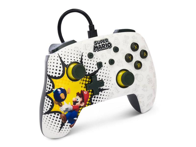 PowerA Enhanced Wired Controller for Nintendo Switch - Mario Bob-omb Blast - Wired Controller - Nintendo Switch