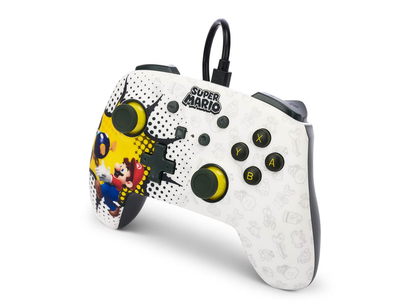 PowerA Enhanced Wired Controller for Nintendo Switch - Mario Bob-omb Blast - Wired Controller - Nintendo Switch
