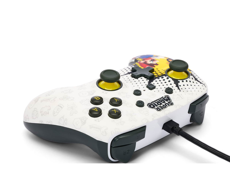 PowerA Enhanced Wired Controller for Nintendo Switch - Mario Bob-omb Blast - Wired Controller - Nintendo Switch