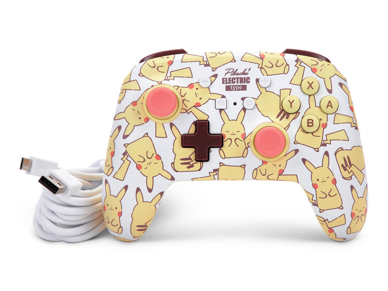 PowerA Enhanced Wired Controller for Nintendo Switch - Pikachu Blush - Wired Controller - Nintendo Switch