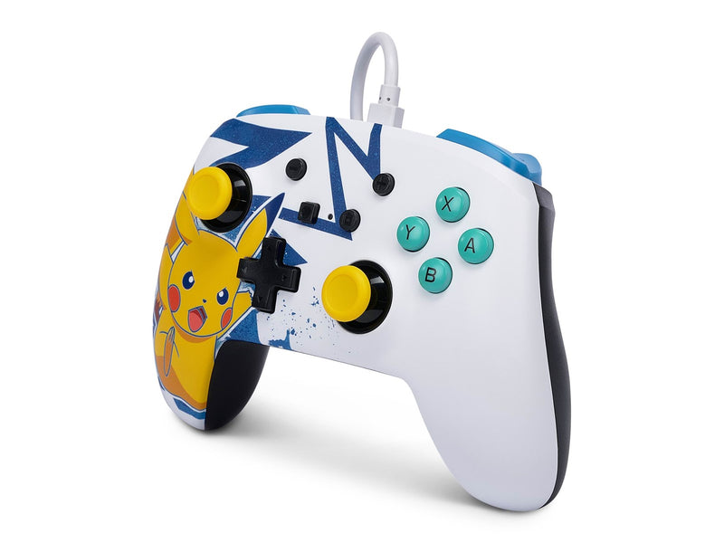 PowerA Enhanced Wired Controller for Nintendo Switch - Pikachu High Voltage - Wired Controller - Nintendo Switch