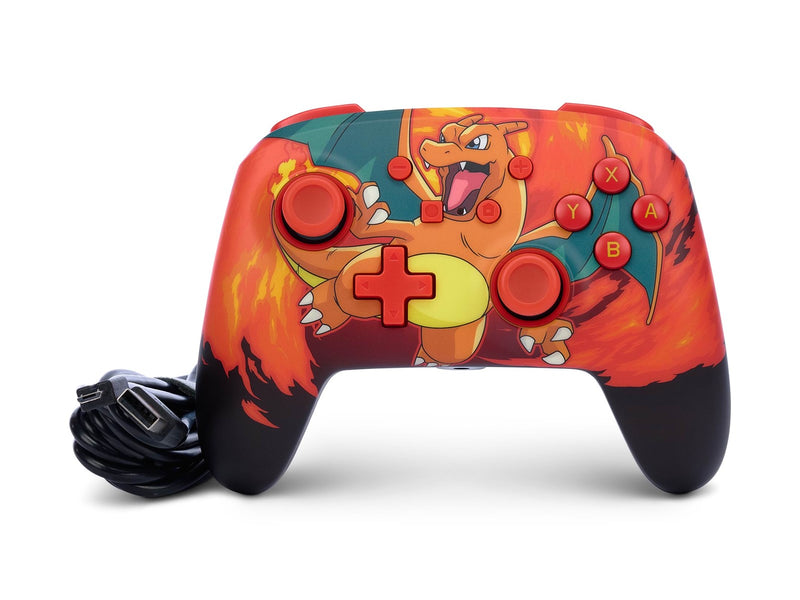 PowerA Enhanced Wired Controller for Nintendo Switch - Pokémon: Charizard Vortex - Wired Controller - Nintendo Switch