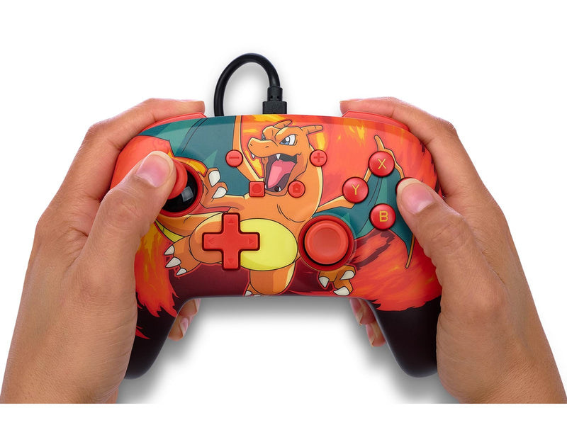 PowerA Enhanced Wired Controller for Nintendo Switch - Pokémon: Charizard Vortex - Wired Controller - Nintendo Switch