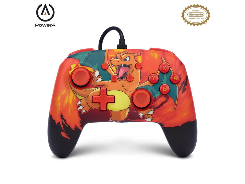 PowerA Enhanced Wired Controller for Nintendo Switch - Pokémon: Charizard Vortex - Wired Controller - Nintendo Switch