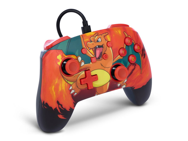 PowerA Enhanced Wired Controller for Nintendo Switch - Pokémon: Charizard Vortex - Wired Controller - Nintendo Switch
