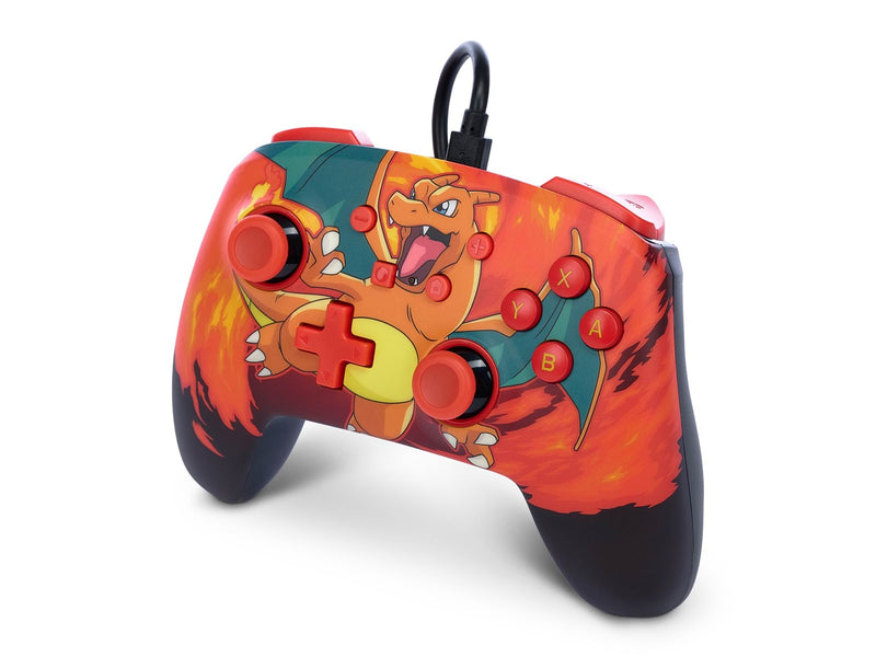 PowerA Enhanced Wired Controller for Nintendo Switch - Pokémon: Charizard Vortex - Wired Controller - Nintendo Switch