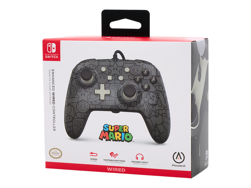PowerA Enhanced Wired Controller for Nintendo Switch - Power-Up Mario - Wired Controller - Nintendo Switch