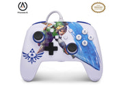 PowerA Enhanced Wired Controller for Nintendo Switch - Zelda Master Sword Attack - Wired Controller - Nintendo Switch