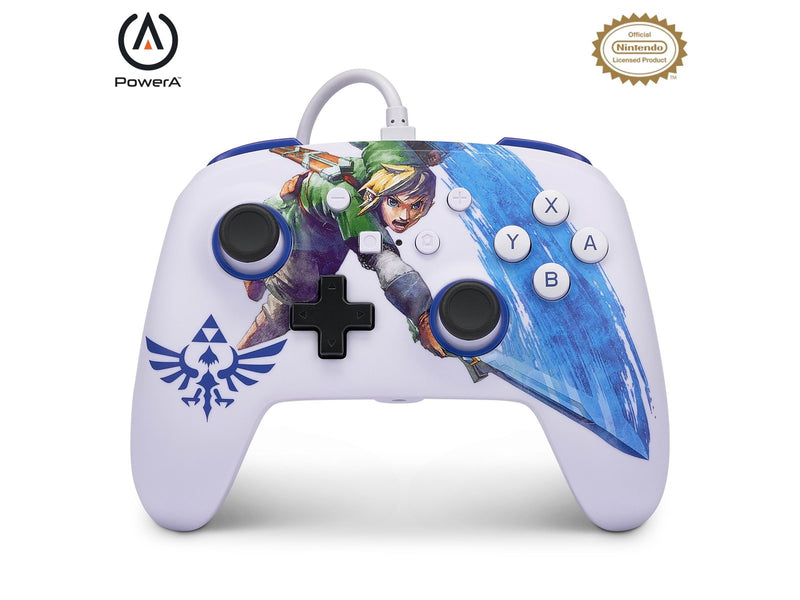 PowerA Enhanced Wired Controller for Nintendo Switch - Zelda Master Sword Attack - Wired Controller - Nintendo Switch