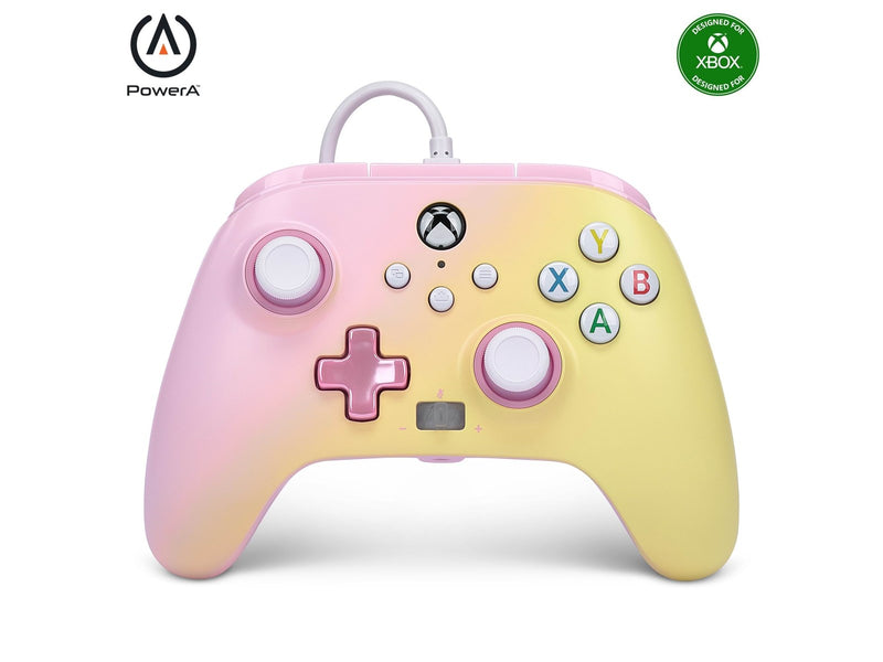 PowerA Enhanced Wired Controller for Xbox Series X|S - Pink Lemonade - Wired Controller - Microsoft Xbox One