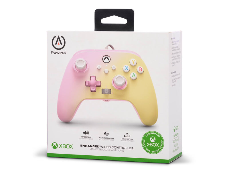 PowerA Enhanced Wired Controller for Xbox Series X|S - Pink Lemonade - Wired Controller - Microsoft Xbox One