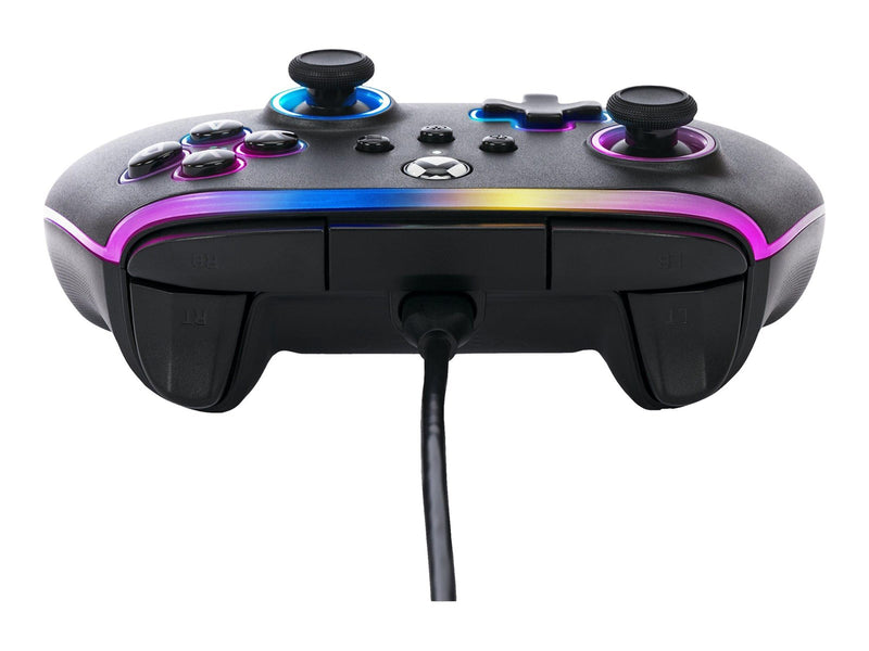 PowerA Kabelgebundener Advantage-Controller für Xbox Series X|S mit Lumectra - Schwarz - Wired Controller - Microsoft Xbox One