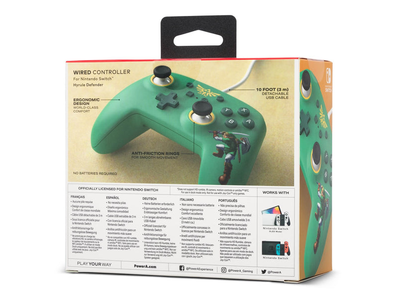 PowerA Kabelgebundener Controller für Nintendo Switch – Hyrule-Verteidiger - Wired Controller - Nintendo Switch