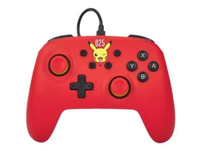 PowerA Kabelgebundener Controller für Nintendo Switch – Lachendes Pikachu - Wired Controller - Nintendo Switch