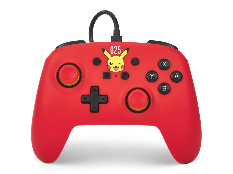 PowerA Kabelgebundener Controller für Nintendo Switch – Lachendes Pikachu - Wired Controller - Nintendo Switch