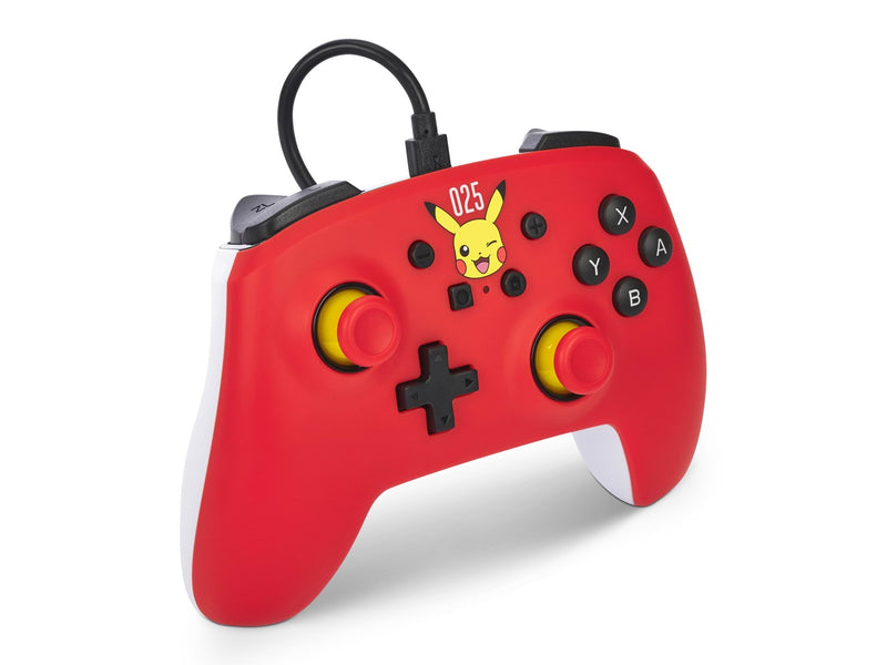 PowerA Kabelgebundener Controller für Nintendo Switch – Lachendes Pikachu - Wired Controller - Nintendo Switch