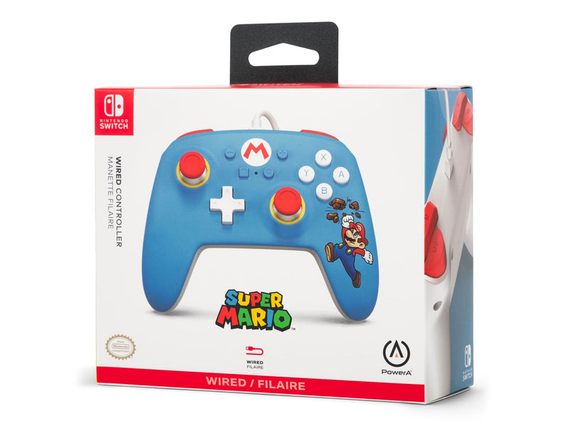 PowerA Kabelgebundener Controller für Nintendo Switch – Ziegelbrecher-Mario - Wired Controller - Nintendo Switch