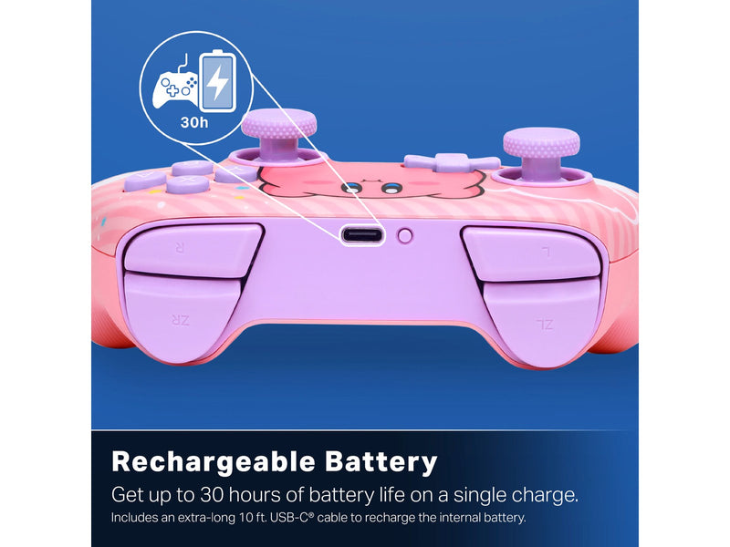 PowerA Kabelloser Advantage-Controller für Nintendo Switch 2 - Kirby-Puff