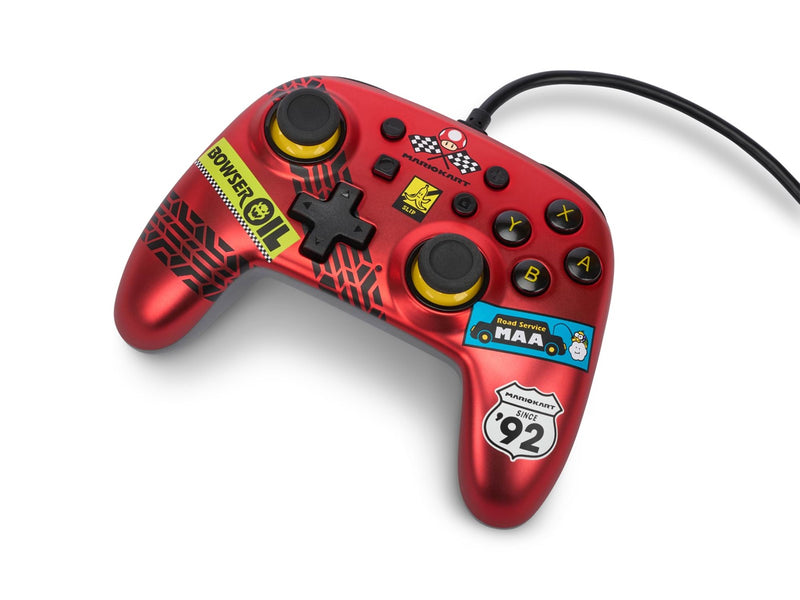 PowerA Nano Wired Controller for Nintendo Switch - Mario Kart: Racer Red - Wired Controller - Nintendo Switch