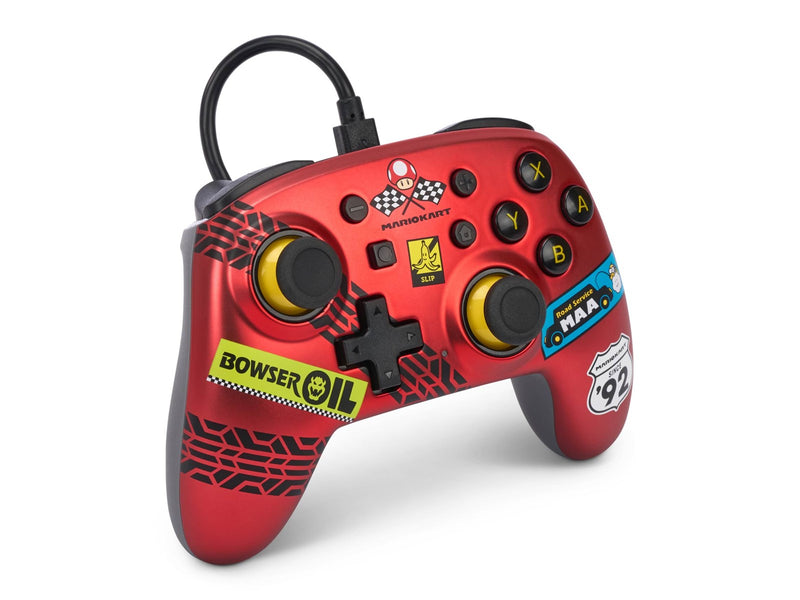 PowerA Nano Wired Controller for Nintendo Switch - Mario Kart: Racer Red - Wired Controller - Nintendo Switch