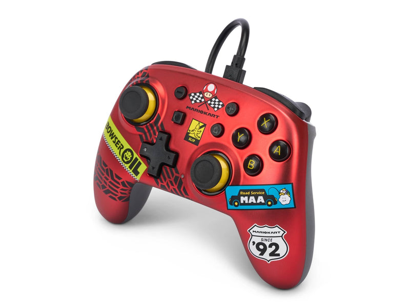 PowerA Nano Wired Controller for Nintendo Switch - Mario Kart: Racer Red - Wired Controller - Nintendo Switch