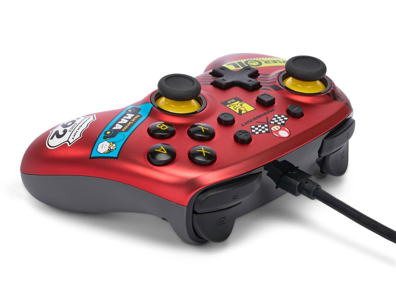 PowerA Nano Wired Controller for Nintendo Switch - Mario Kart: Racer Red - Wired Controller - Nintendo Switch