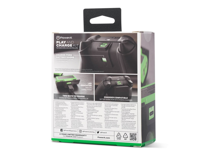 PowerA Play & Charge Kit – 2 wiederaufladbare Batterien für Xbox Series X|S & One