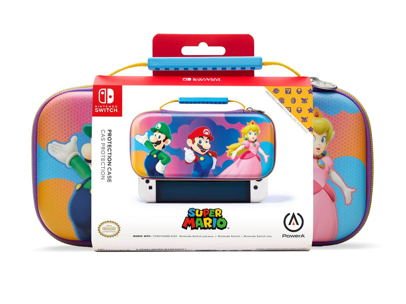 PowerA Schutzhülle für Nintendo Switch (OLED-Modell), Nintendo Switch und Nintendo Switch Lite - Farbspritzer-Helden
