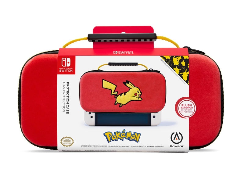 PowerA Schutzhülle für Nintendo Switch (OLED-Modell), Nintendo Switch und Nintendo Switch Lite - Pikachu-Sprung