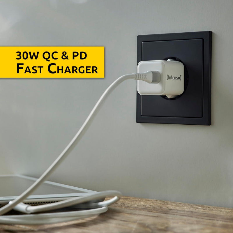 Intenso Power Adapter 30W mit USB-C zu USB-C-Kabel