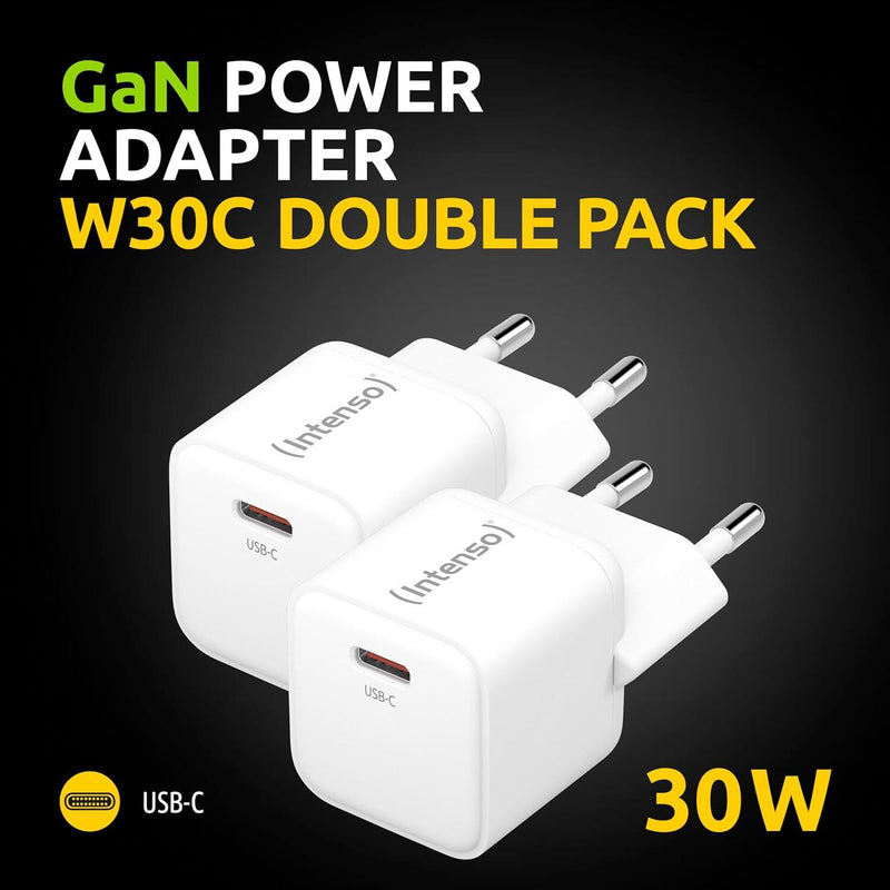 Intenso Power Adapter 30W, USB-C 2er Pack