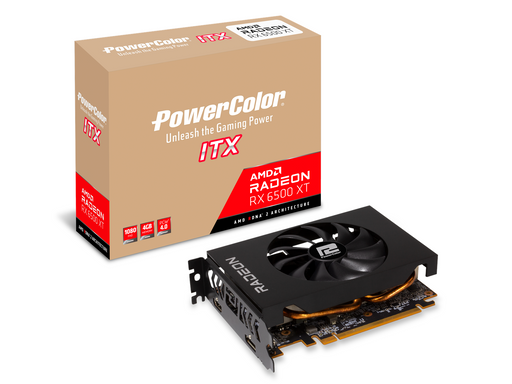 PowerColor Radeon RX 6500 XT ITX - 4GB GDDR6 RAM - Grafikkarte