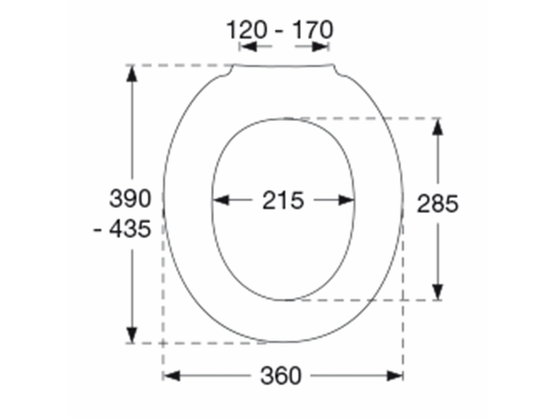 Pressalit 1000 sign toiletseat white
