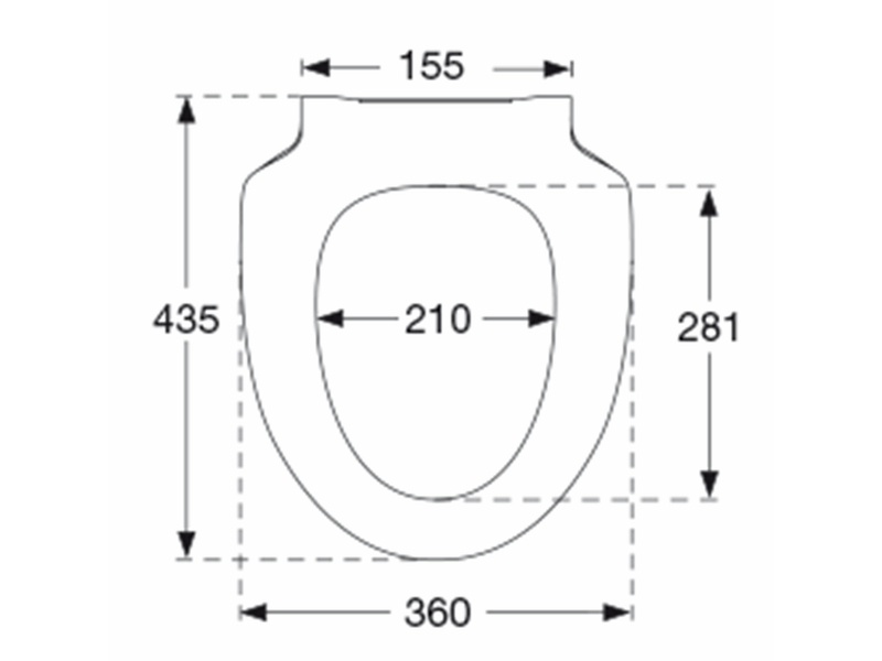 Pressalit 956 toiletseat white with soft close