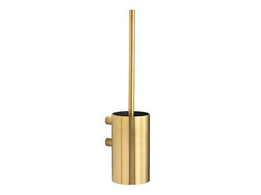 Pressalit Toilet brush til wall brushed brass