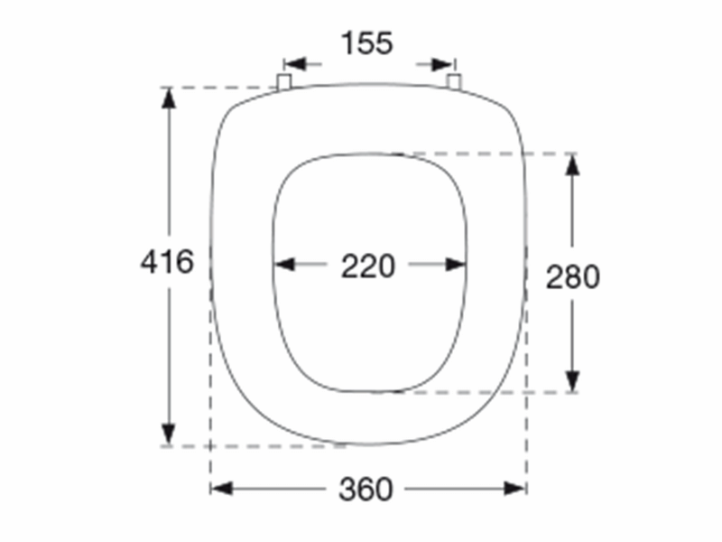 Pressalit aqua toiletseat white