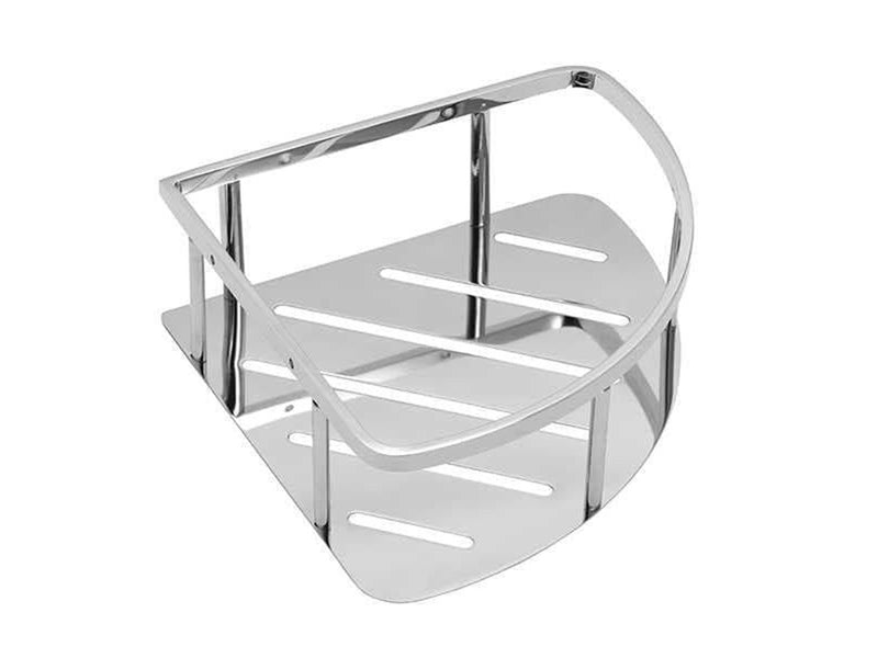 Pressalit corner shelf polished stainless steel