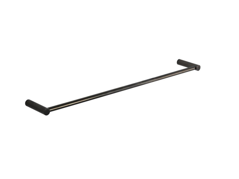 Pressalit towel rail single black chrome