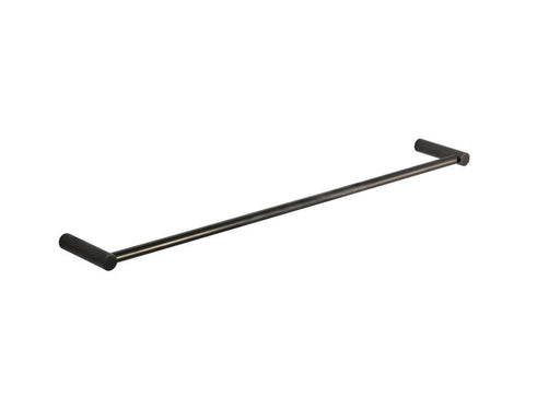 Pressalit towel rail single black chrome