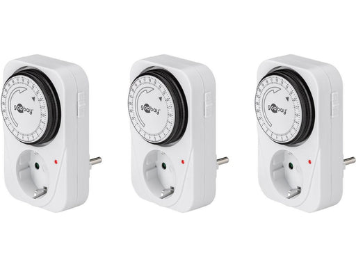 Pro 3 pcs Mechanical timer white