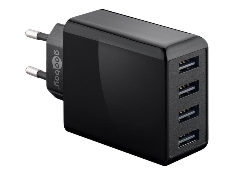 Pro 4-way USB charger (30W) black