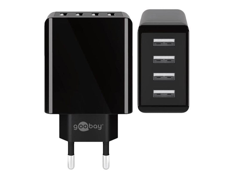 Pro 4-way USB charger (30W) black