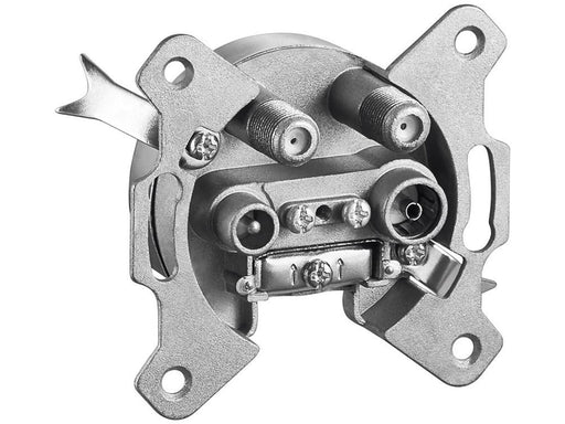 Pro 4-way antenna end wall socket