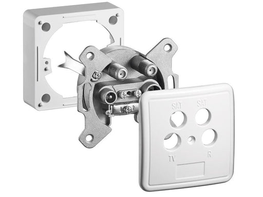 Pro 4-way antenna-wall-socket set