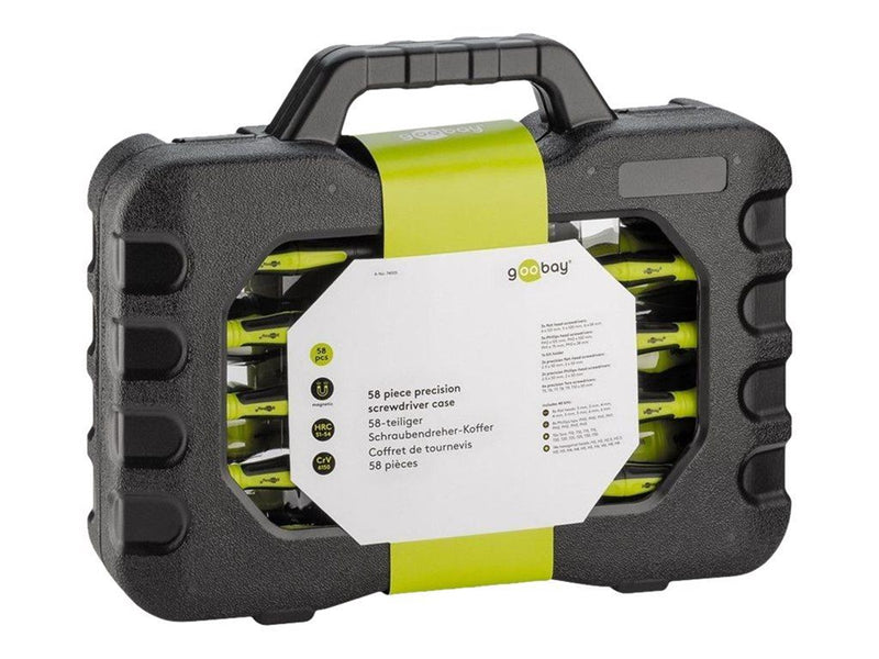 Pro 58-piece precision screwdriver case - for all conv