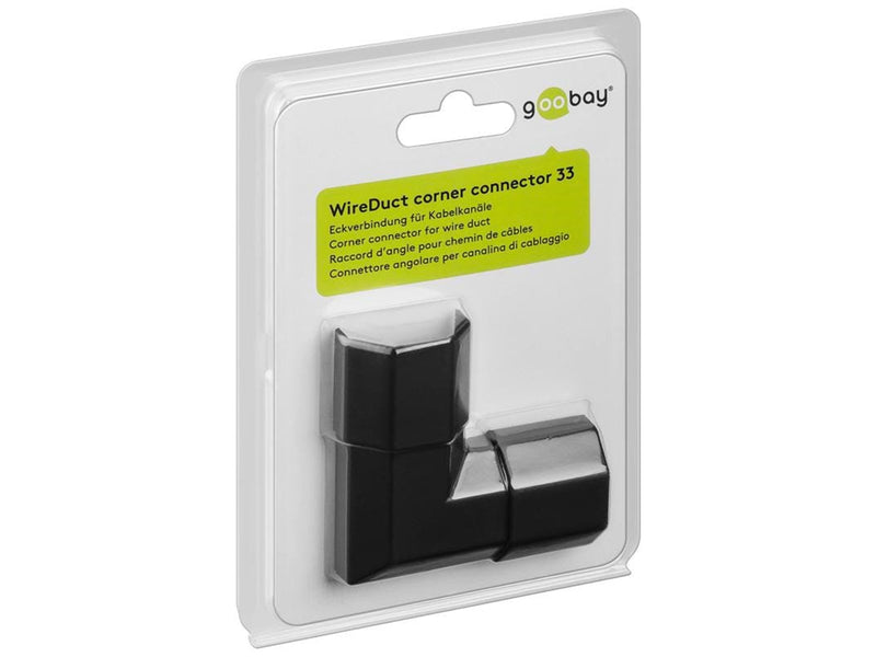Pro Aluminium Kabel Ecke 33mm Schwarz